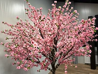 Royal pachira perzik bloesem kunstboom - afbeelding 15 van  19