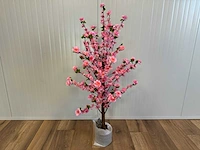 Royal pachira perzik bloesem kunstboom - afbeelding 1 van  11