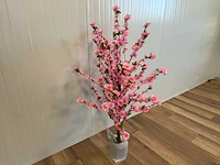 Royal pachira perzik bloesem kunstboom - afbeelding 5 van  11