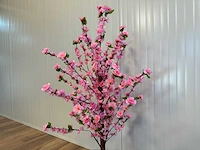 Royal pachira perzik bloesem kunstboom - afbeelding 6 van  11