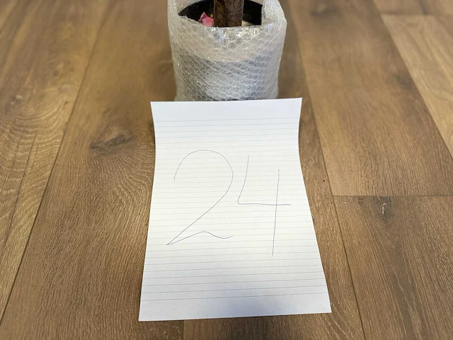 Royal pachira perzik bloesem kunstboom - afbeelding 6 van  14