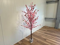 Royal pachira perzik bloesem kunstboom - afbeelding 10 van  14