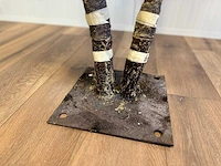 Royal pachira perzik bloesem kunstboom - afbeelding 9 van  18