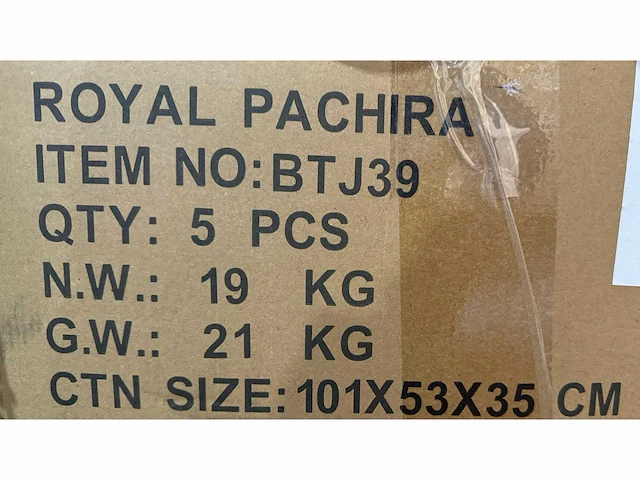 Royal pachira wand paneel (2x) - afbeelding 5 van  13