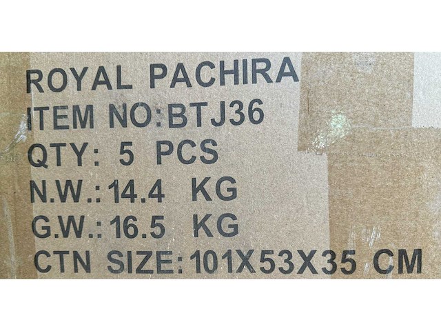 Royal pachira wand paneel (2x) - afbeelding 6 van  14