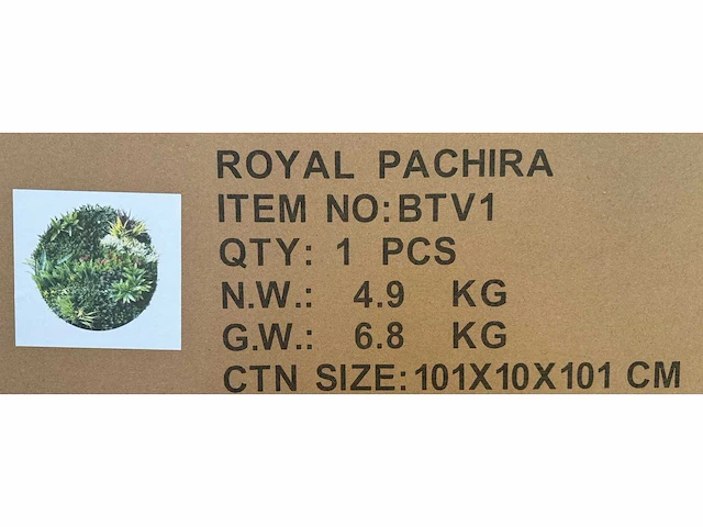 Royal pachira wand paneel rond (10x) - afbeelding 10 van  12