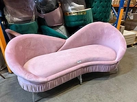 Roze hartvormige bank 210 cm - afbeelding 4 van  4