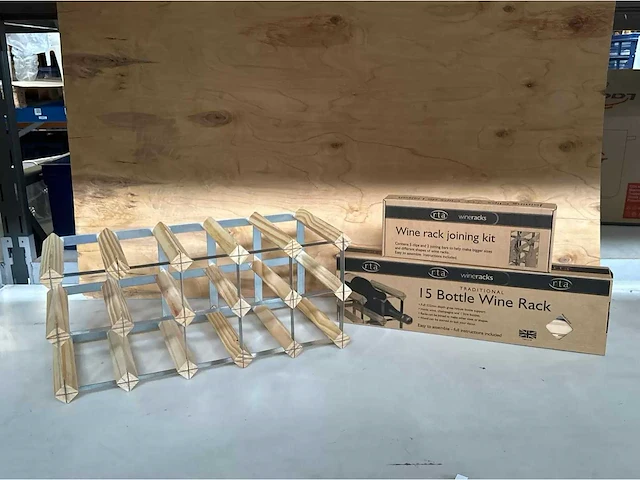 Rta wineracks - traditional - wijnrek (15 flessen) (7x) - afbeelding 1 van  3
