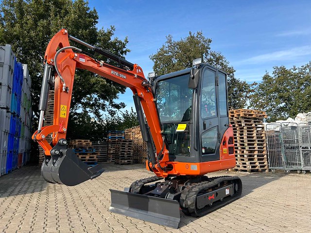 Rte - 2025 - cx20a - minigraafmachine kubota euro 5 met cabine - afbeelding 1 van  33