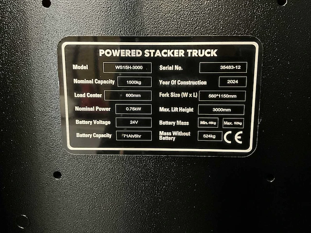 Rte - 2025 - ws15h - stapelaar - afbeelding 9 van  18