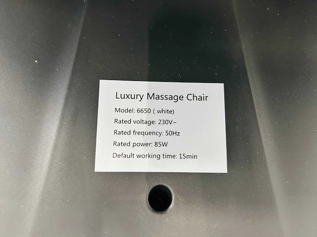 Rte 6650 massagestoel - afbeelding 11 van  12