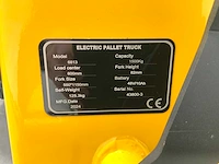 Rte elektrische palletwagen 1500kg met backrest - afbeelding 6 van  17