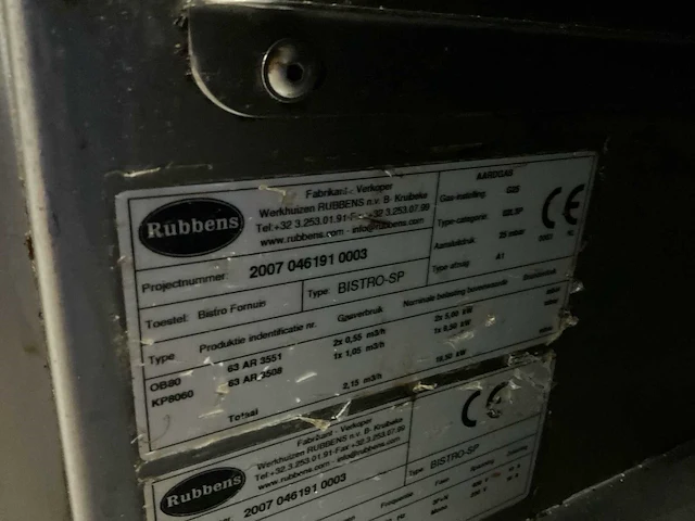 Rubbens bistro-sp rvs bakwand - afbeelding 8 van  17