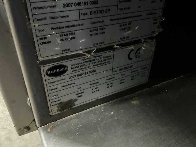 Rubbens bistro-sp rvs bakwand - afbeelding 9 van  17