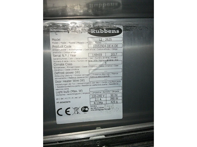 Rubbens l2-2625 koelwerkbank - afbeelding 2 van  10