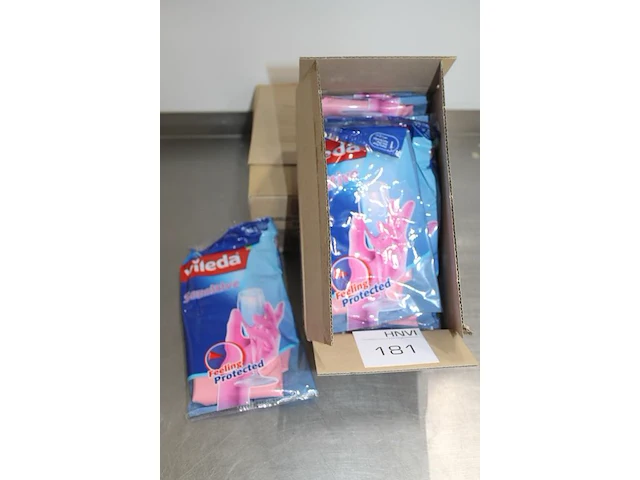 Rubber handschoenen vileda in 2 doosjes. - afbeelding 2 van  2