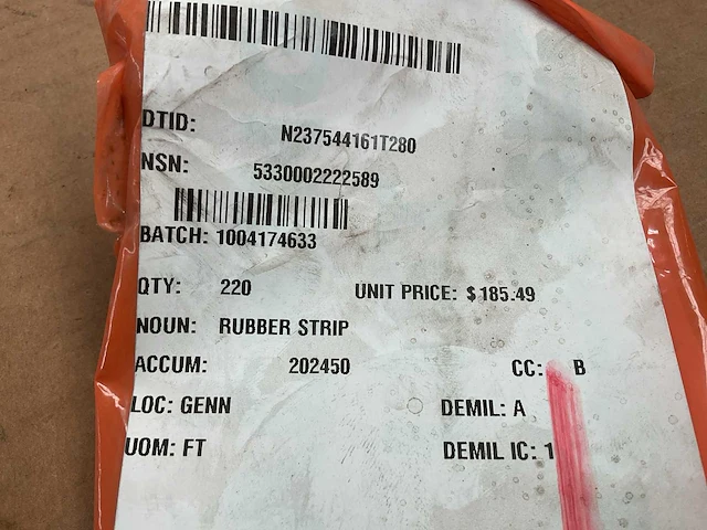 Rubber strip (6x) - afbeelding 4 van  4