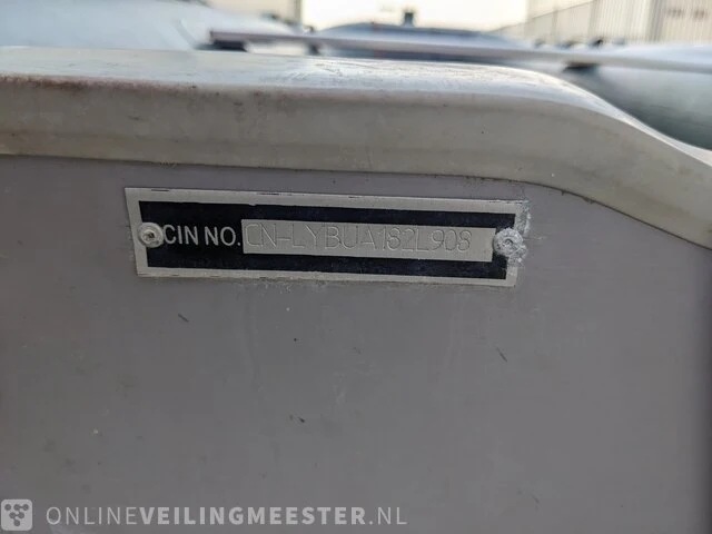 Rubberboot 3,8 meter met mercury 6pk 4t motor, strandtrailer en funband benethboats, ub360, groen - afbeelding 9 van  18