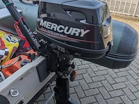 Rubberboot 3,8 meter met mercury 6pk 4t motor, strandtrailer en funband benethboats, ub360, groen - afbeelding 18 van  18