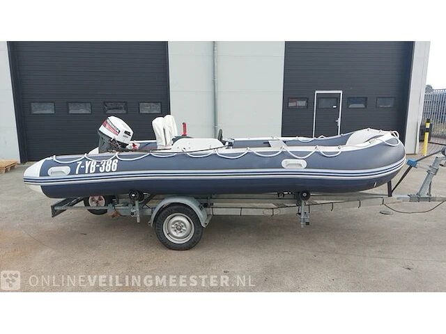 Rubberboot aguadutch, 450 met honda 9,9 pk 4 takt en trailer - afbeelding 2 van  36