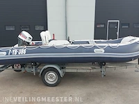 Rubberboot aguadutch, 450 met honda 9,9 pk 4 takt en trailer - afbeelding 2 van  36
