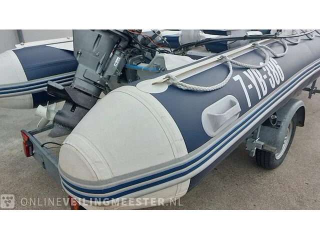 Rubberboot aguadutch, 450 met honda 9,9 pk 4 takt en trailer - afbeelding 7 van  36