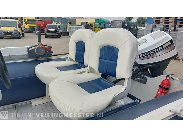 Rubberboot aguadutch, 450 met honda 9,9 pk 4 takt en trailer - afbeelding 11 van  36