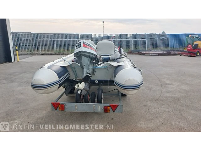 Rubberboot aguadutch, 450 met honda 9,9 pk 4 takt en trailer - afbeelding 31 van  36