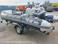 Rubberboot aguadutch, 450 met honda 9,9 pk 4 takt en trailer - afbeelding 32 van  36