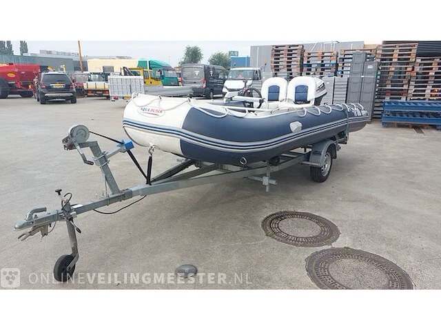 Rubberboot aguadutch, 450 met honda 9,9 pk 4 takt en trailer - afbeelding 34 van  36