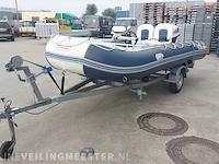 Rubberboot aguadutch, 450 met honda 9,9 pk 4 takt en trailer - afbeelding 34 van  36