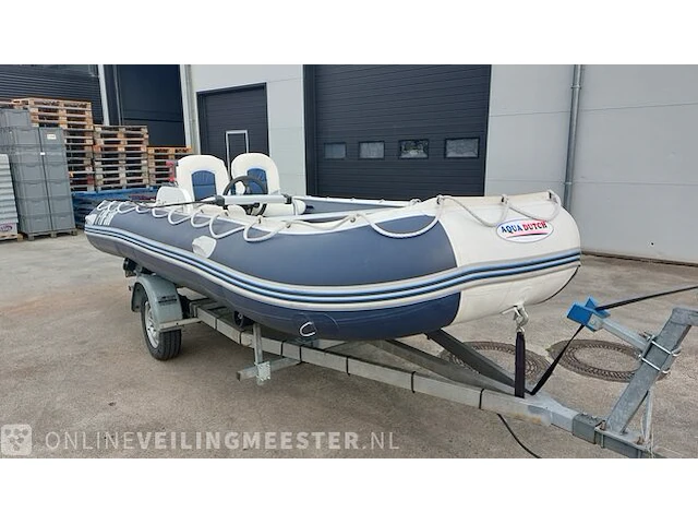 Rubberboot aguadutch, 450 met honda 9,9 pk 4 takt en trailer - afbeelding 36 van  36