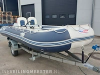 Rubberboot aguadutch, 450 met honda 9,9 pk 4 takt en trailer - afbeelding 36 van  36