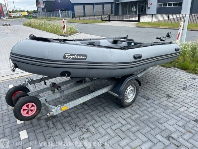 Rubberboot bombard typhoon, 420 alu, grijs / chroom, bouwjaar 2014 - afbeelding 1 van  5