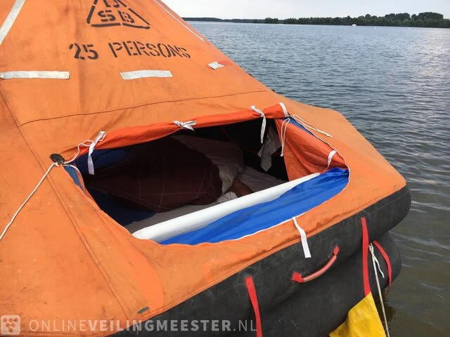 Rubberboot / reddingsvlot dsb, zwart - afbeelding 1 van  2
