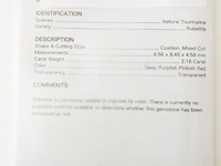 Rubellite 2.16ct algt certified - afbeelding 4 van  5