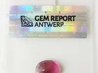 Rubellite 8.45ct gra certified - afbeelding 2 van  4