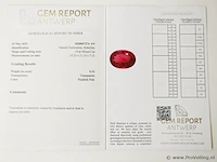 Rubellite 8.45ct gra certified - afbeelding 4 van  4
