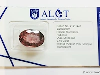 Rubellite 9.10ct algt certified - afbeelding 5 van  8