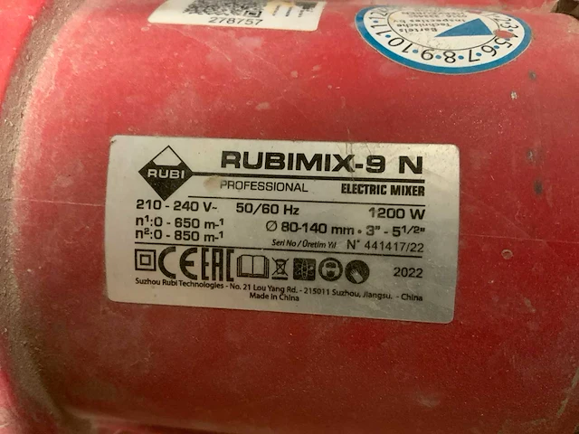 Rubi rubinix-9 speciemixer - afbeelding 3 van  5