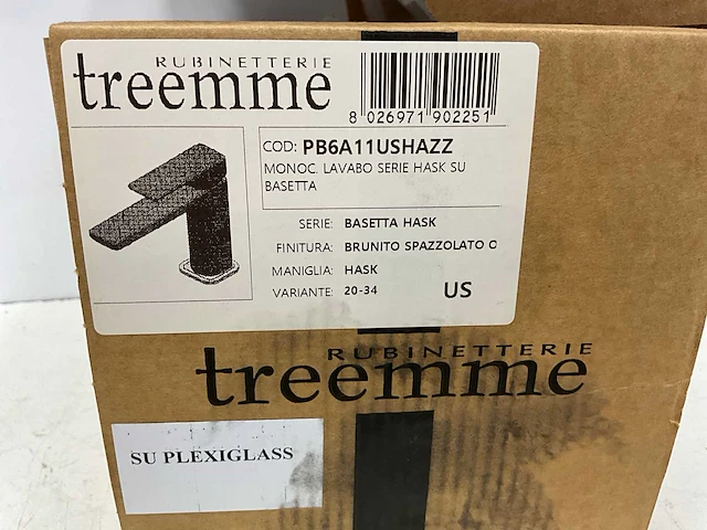 Rubinetterie treemme pb6a11ushazz brunito spazzolato wastafelkraan - afbeelding 3 van  3