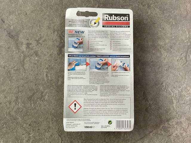 Rubson - renew - sanitair siliconenkit wit (24x) - afbeelding 2 van  2