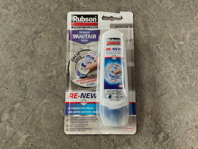 Rubson - voegkit re-new stralend sanitair 100ml grijs (24x) - afbeelding 2 van  3