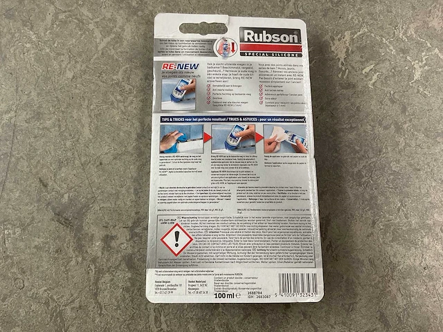 Rubson - voegkit re-new stralend sanitair 100ml wit (24x) - afbeelding 3 van  3