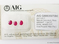 Ruby 1.64ct aig certified - afbeelding 2 van  4