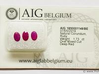 Ruby 1.73ct aig certified - afbeelding 1 van  4