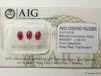 Ruby 2.00ct aig certified - afbeelding 1 van  4