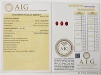 Ruby 2.59ct aig certified - afbeelding 7 van  8