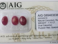 Ruby 7.70ct aig certified - afbeelding 5 van  8