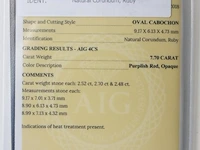 Ruby 7.70ct aig certified - afbeelding 8 van  8